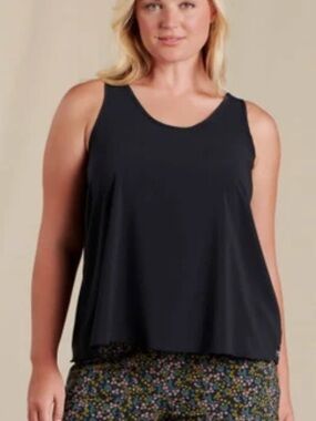Toad&Co SunKissed Tank Top 
Black 
Size Medium